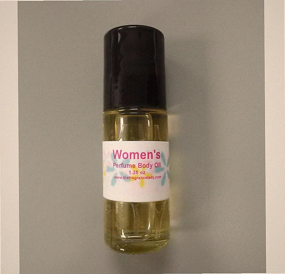 1.25 Oz Rose Perfume Body Oil Fragrance Roll On One Bottle Large