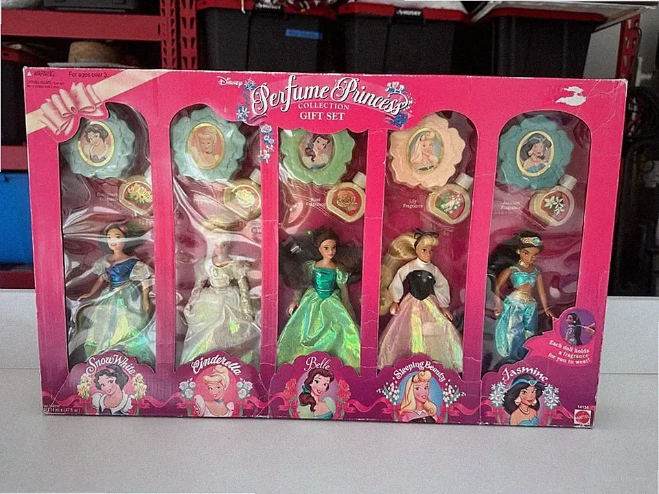 1994 Mattel Disney Perfume Princess Collection Gift Set (Dolls/Toys/Barbie)