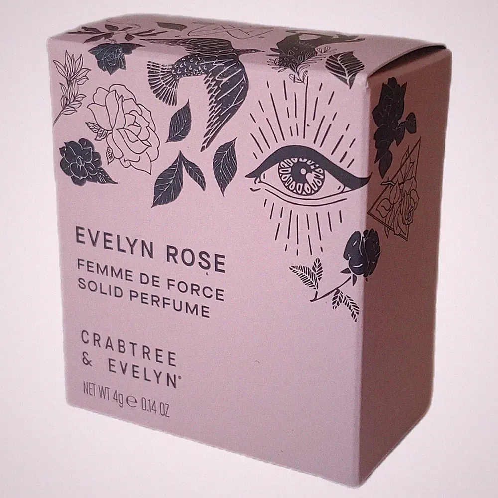 Crabtree & Evelyn Rose Femme De Force Scent Solid Perfume 0.14 oz New in Box