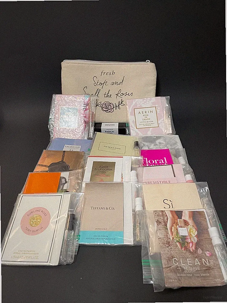 DESIGNER “STOP AND SMELL THE ROSES” FRAGRANCE VARIETY 15-SAMPLES GIFT