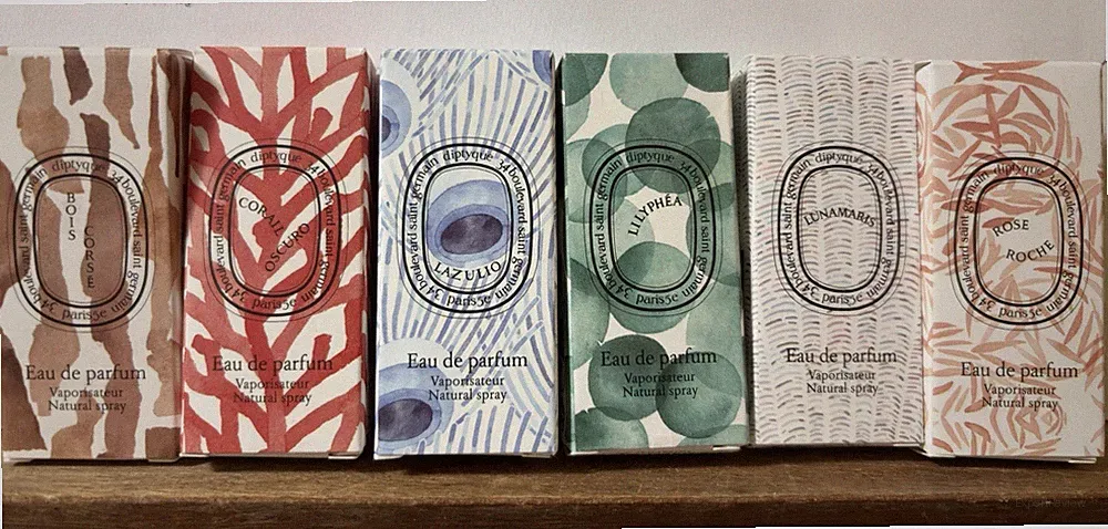 DIPTYQUE - Bois Corsé, Corail Oscuro, Lazulio, Liliphéa, Lunamaris, Rose Roche